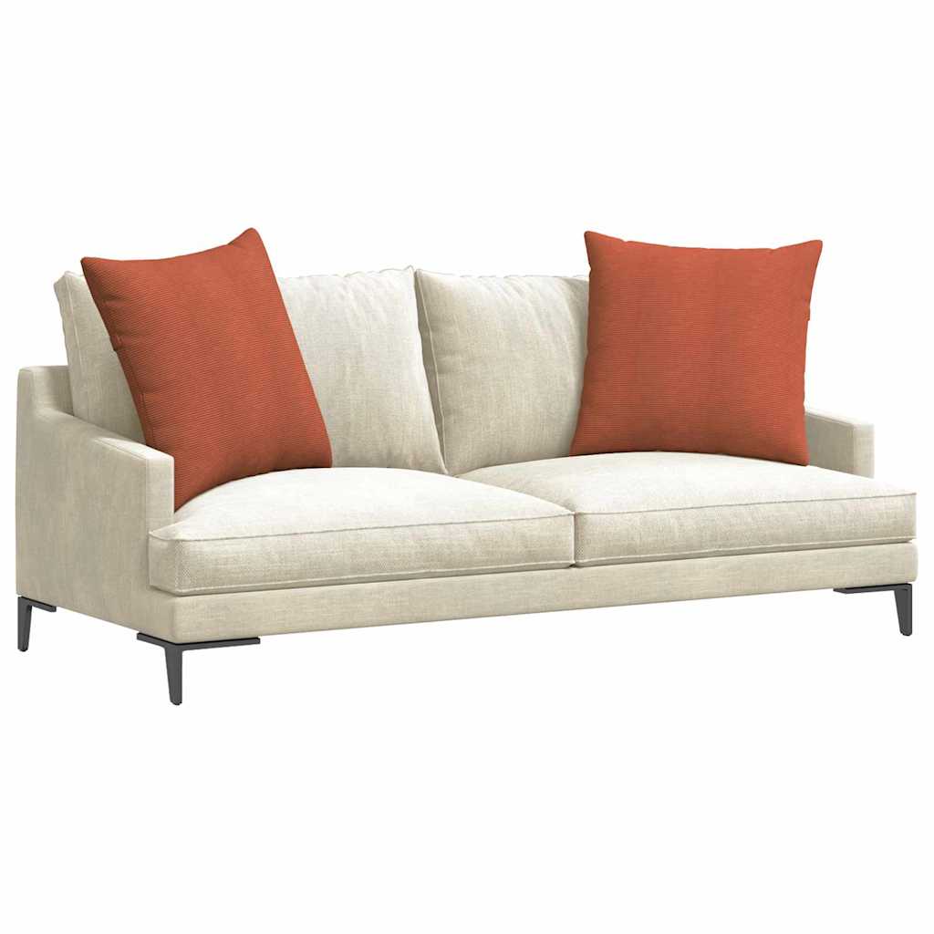 Sofapuder 2 pcs Rød orange 60 x 60 cm Velourstof