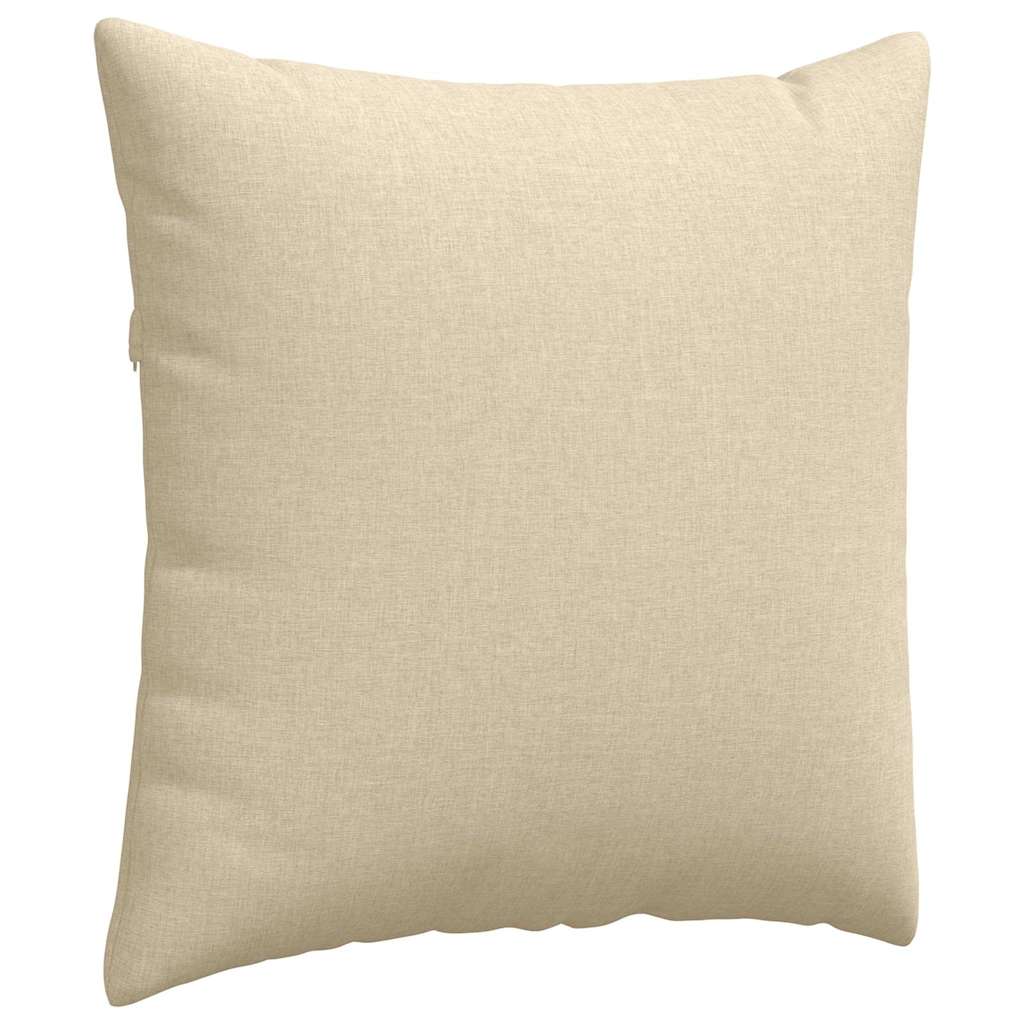 Sofapuder 2 stk. Stof Creme 80 x 80 cm