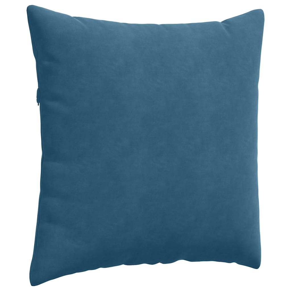 Sofapuder 2 pcs Blå 80 x 80 cm Velourstof