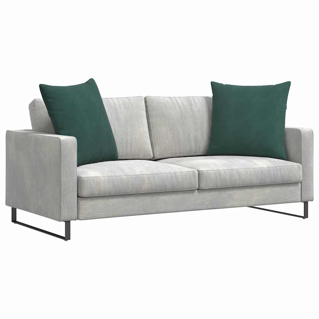 Sofapuder 2 pcs Mørkegrøn 80 x 80 cm Velourstof