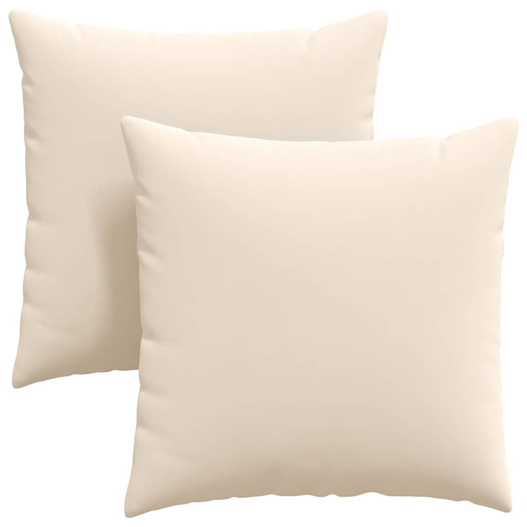 Sofapuder 2 stk. Stof Beige 80 x 80 cm