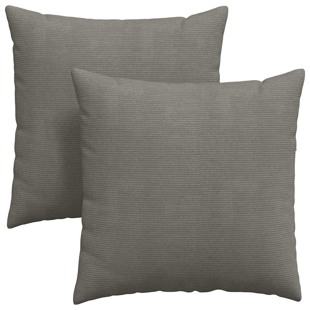 Sofapuder 2 pcs Lysegrå 80 x 80 cm Velourstof