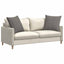 Sofapuder 2 pcs Lysegrå 80 x 80 cm Velourstof