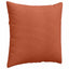 Sofapuder 2 stk. Velourstof Rød orange 80 x 80 cm