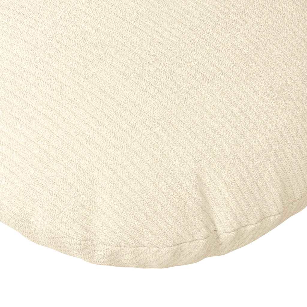 Sædepuder 2 stk. Velourstof Creme Ø30 x 13 cm