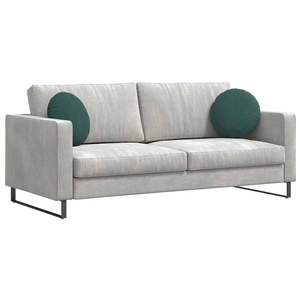 Sædepuder 2 pcs Mørkegrøn Ø 40 x 13 cm Fløjl
