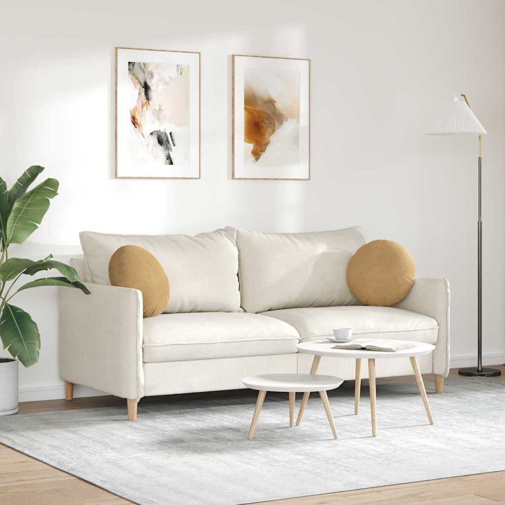 Sædepuder 2 pcs Brun Ø 40 x 13 cm Fløjl