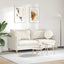 Sædepuder 2 pcs Creme Ø 40 x 13 cm Fløjl