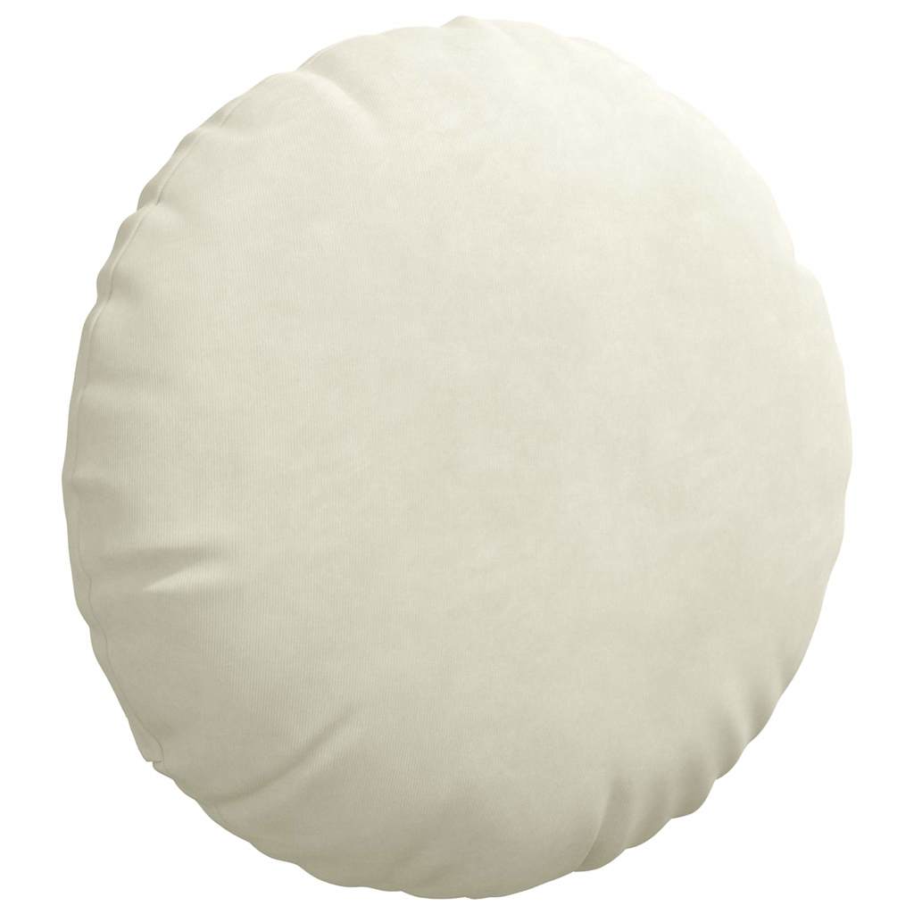 Sædepuder 2 pcs Creme Ø 40 x 13 cm Fløjl