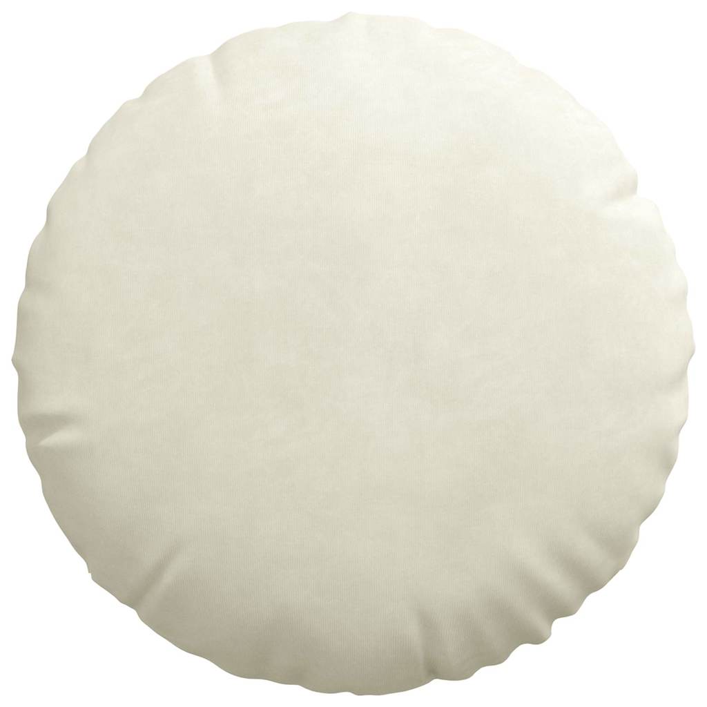 Sædepuder 2 pcs Creme Ø 40 x 13 cm Fløjl