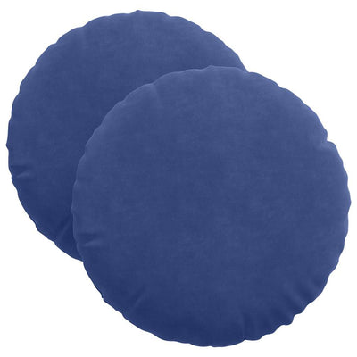 Sædepuder 2 pcs Politi blå Ø 40 x 13 cm Fløjl