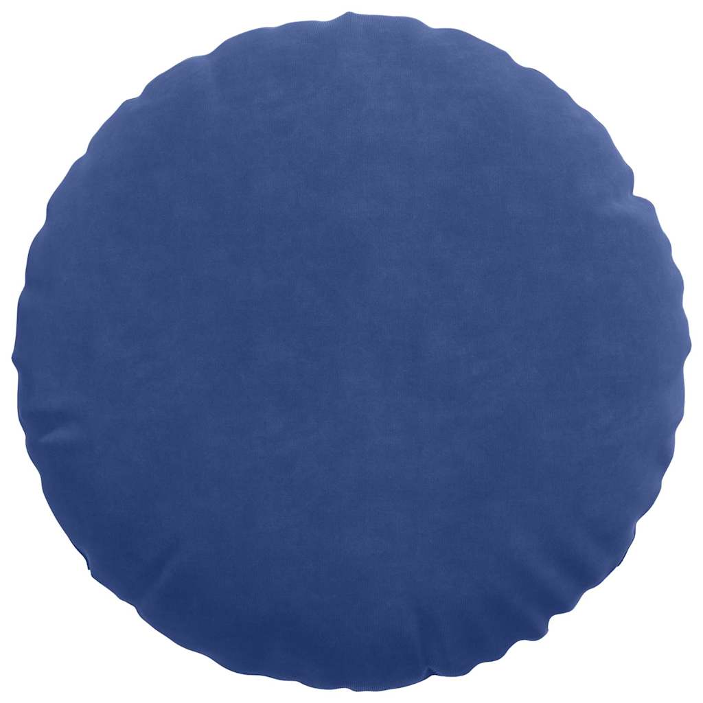 Sædepuder 2 pcs Politi blå Ø 40 x 13 cm Fløjl