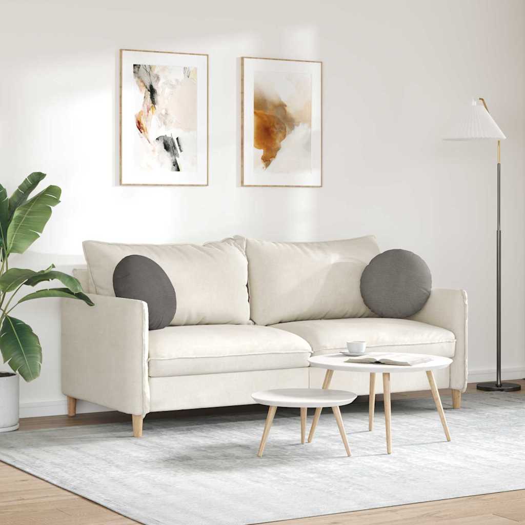 Sædepuder 2 stk. Velourstof Lysegrå Ø 40 cm