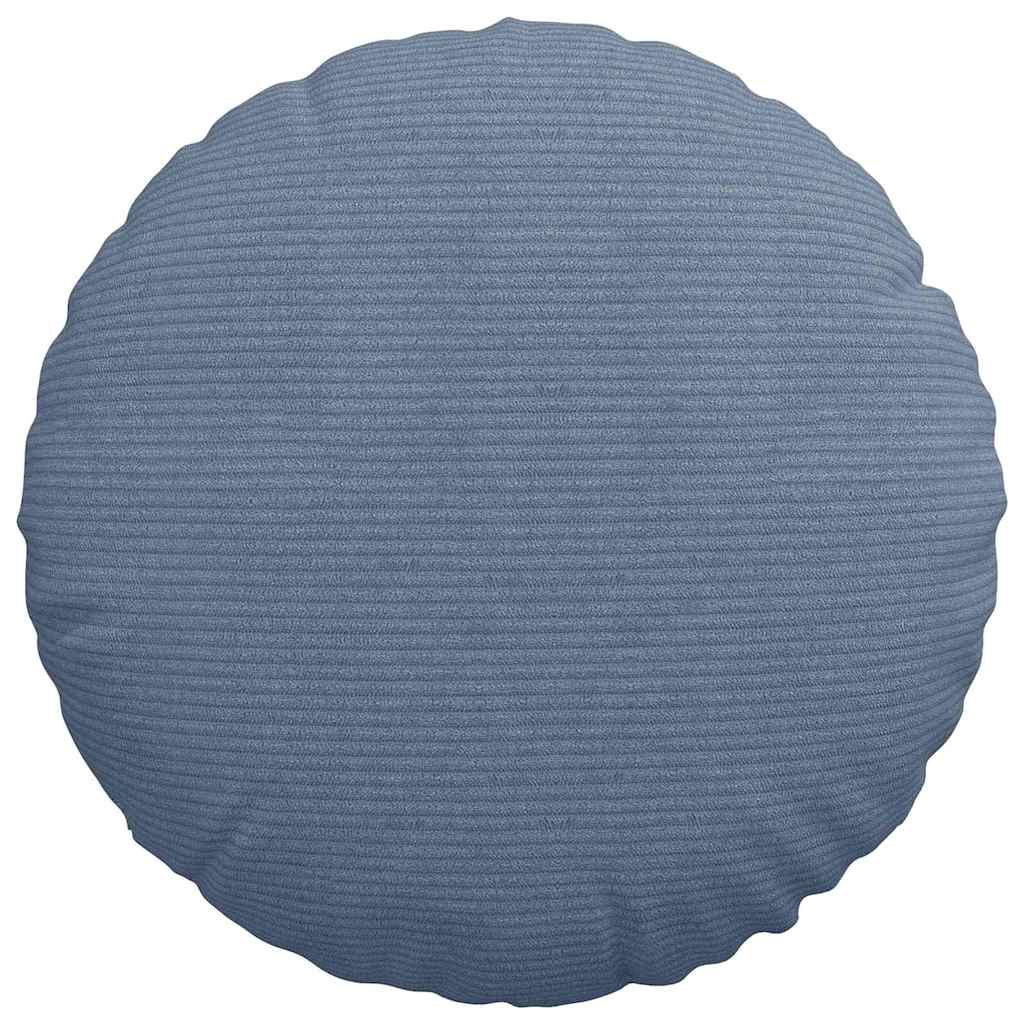 Sædepuder 2 stk. Velourstof Blå Ø 40 cm