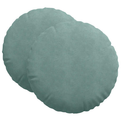 Sædepuder 2 pcs Havgrøn Ø 40 x 13 cm Fløjl