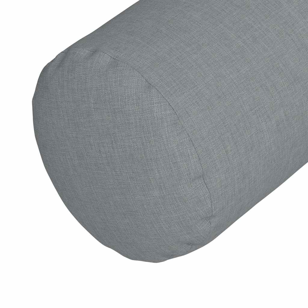 Bolsterpuder 2 stk. Stof Lysegrå Ø 15 x 40 cm