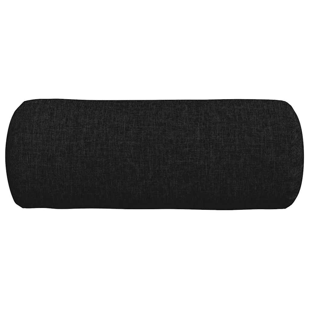 Bolsterpuder 2 stk. Stof Sort Ø 15 x 40 cm