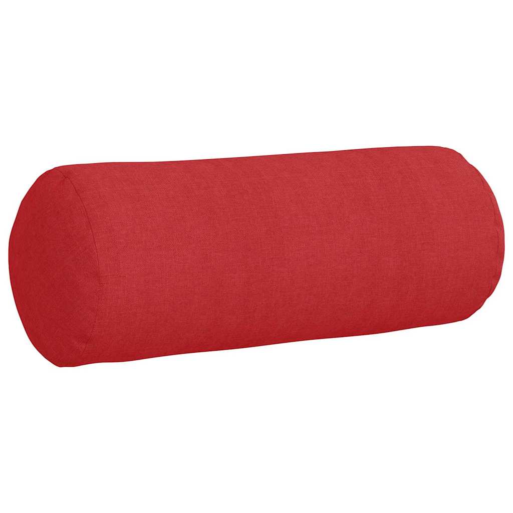 Bolsterpuder 2 stk. Stof Rød Ø 15 x 40 cm