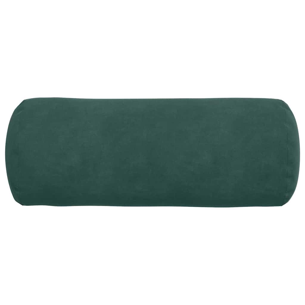 Bolsterpuder 2 pcs Mørkegrøn Ø 15 x 40 cm Velourstof