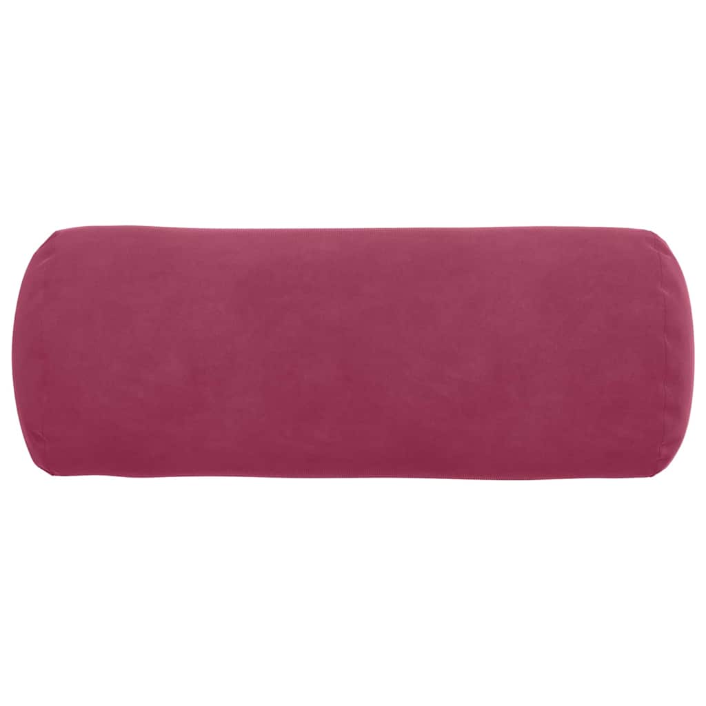 Bolsterpuder 2 pcs Vinrød Ø 15 x 40 cm Velourstof