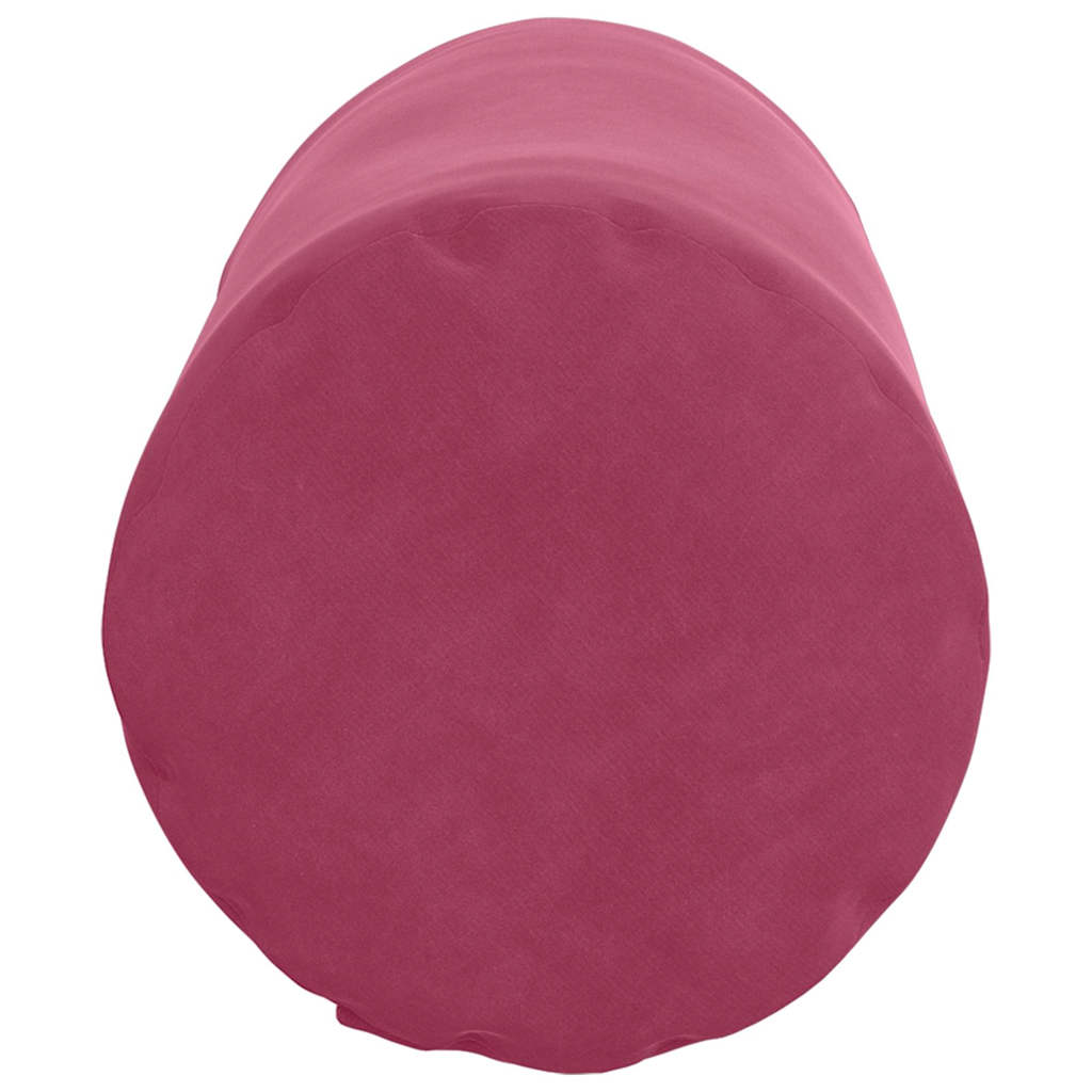 Bolsterpuder 2 pcs Vinrød Ø 15 x 40 cm Velourstof
