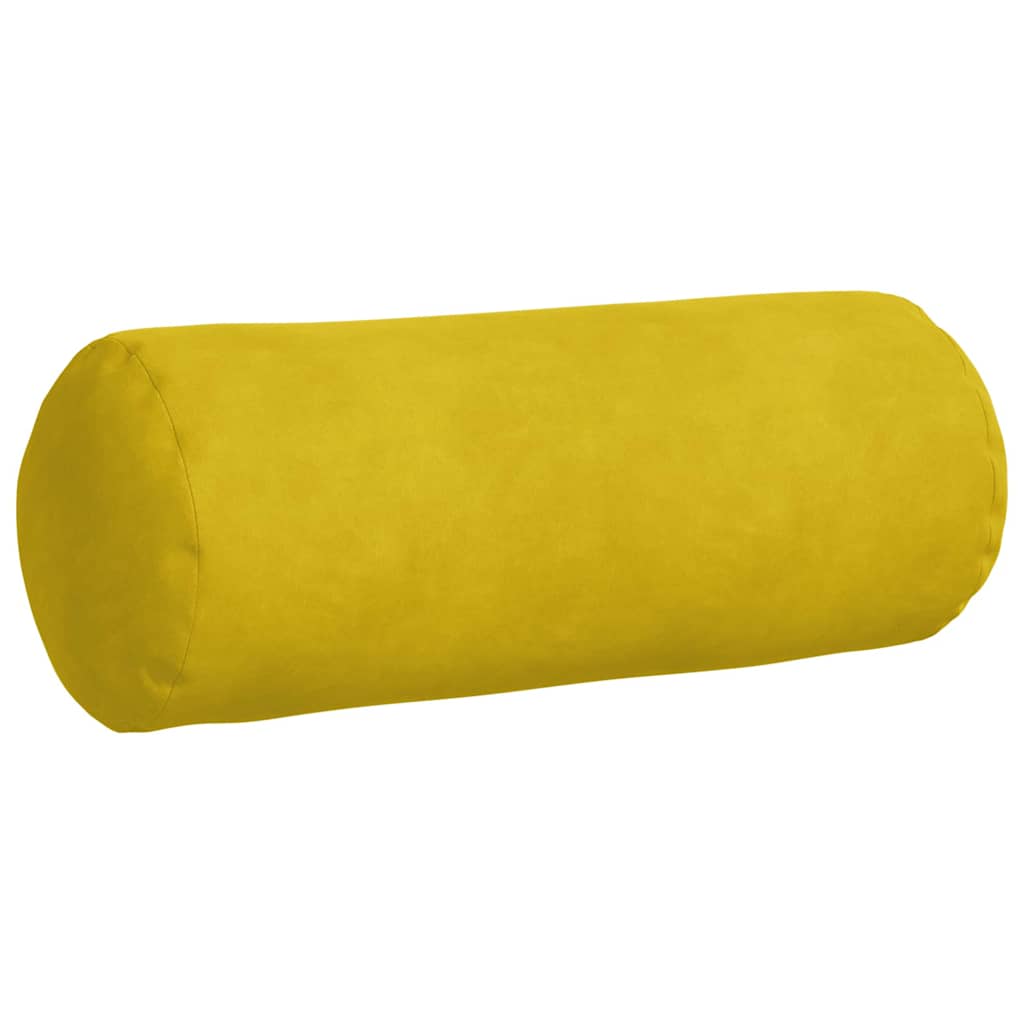 Bolsterpuder 2 pcs Gul Ø 15 x 40 cm Velourstof