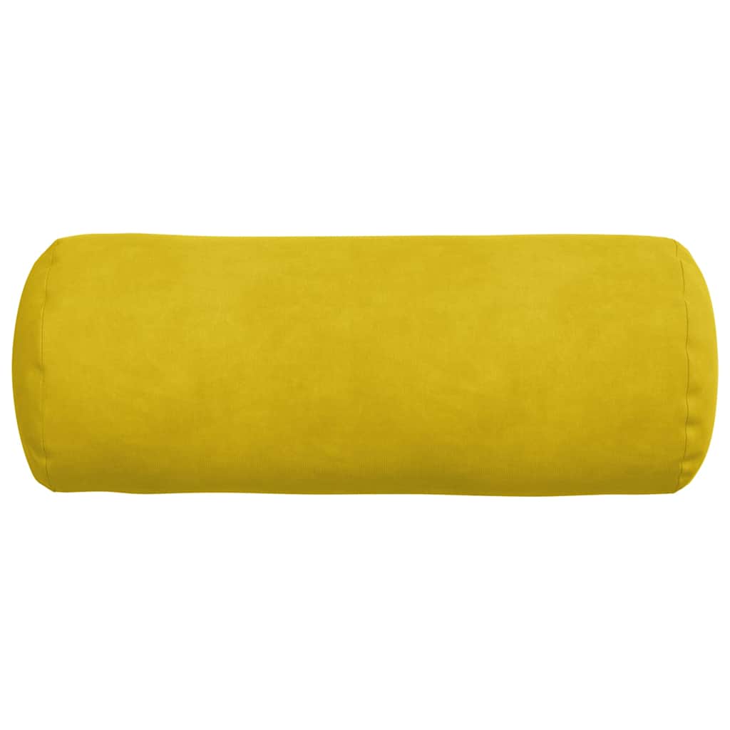Bolsterpuder 2 pcs Gul Ø 15 x 40 cm Velourstof