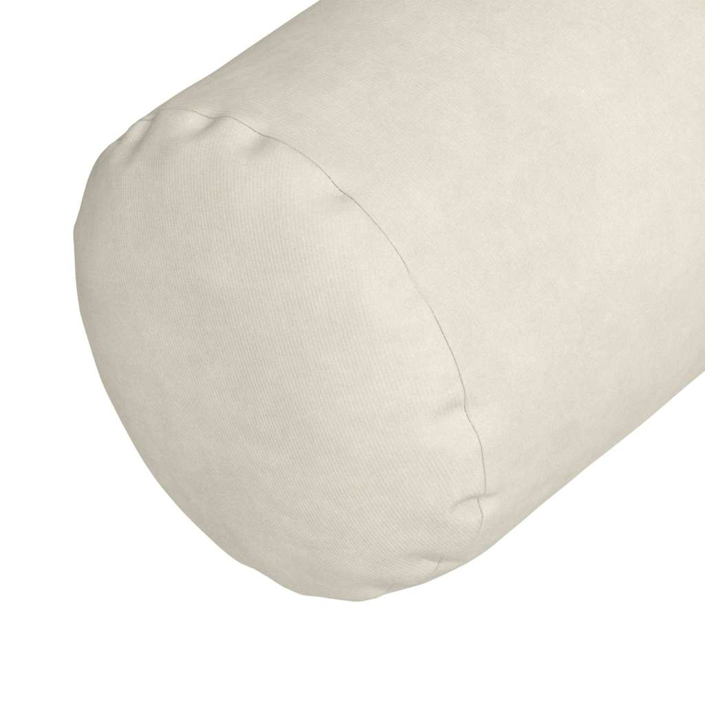 Bolsterpuder 2 pcs Creme Ø 15 x 40 cm Velourstof