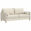 Bolsterpuder 2 pcs Creme Ø 15 x 40 cm Velourstof