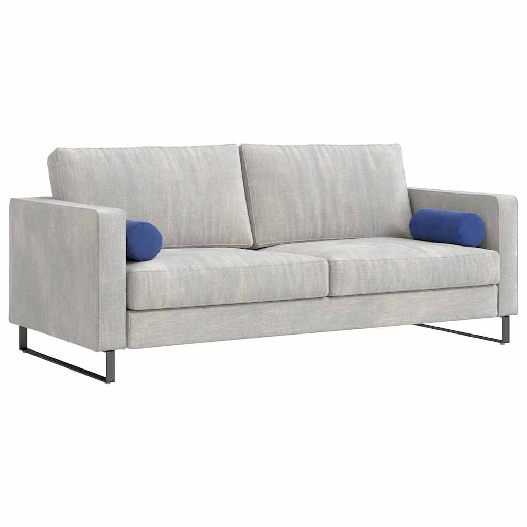 Bolsterpuder 2 pcs Politi blå Ø 15 x 40 cm Velourstof
