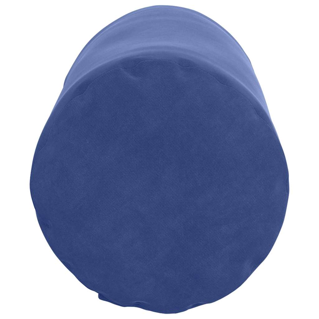Bolsterpuder 2 pcs Politi blå Ø 15 x 40 cm Velourstof