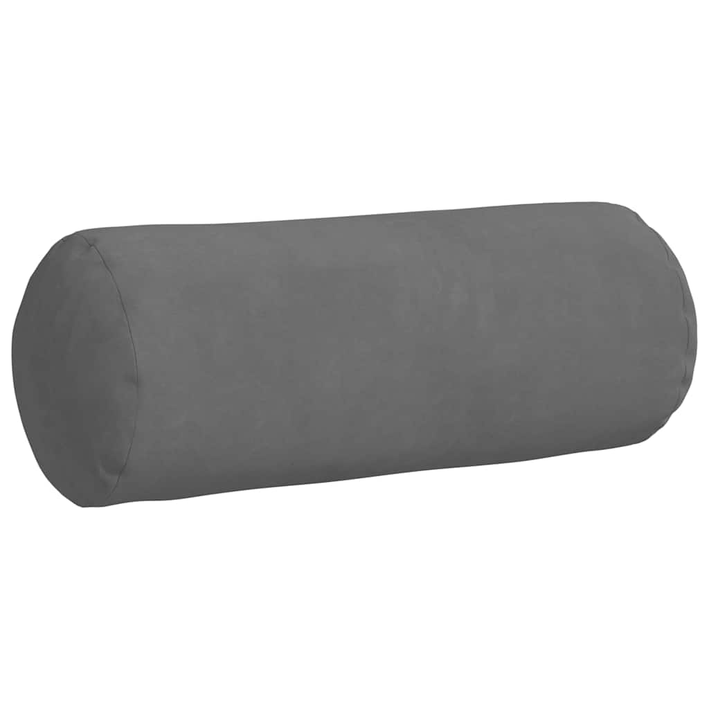 Bolsterpuder 2 pcs Mørkegrå Ø 15 x 40 cm Mikrofiberstof