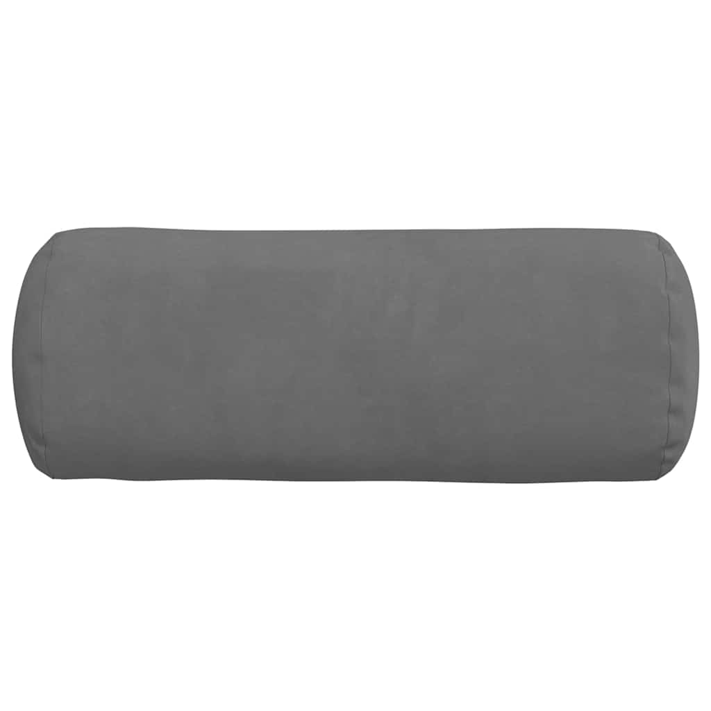 Bolsterpuder 2 pcs Mørkegrå Ø 15 x 40 cm Mikrofiberstof