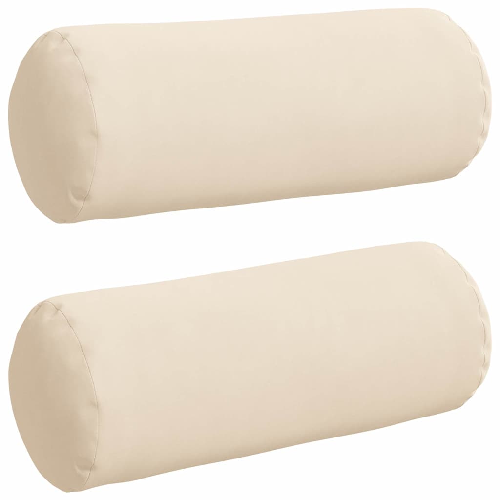 Bolsterpuder 2 pcs Beige Ø 15 x 40 cm Mikrofiberstof