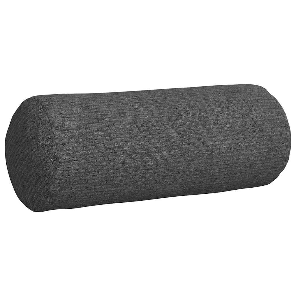 Bolsterpuder 2 pcs Mørkegrå Ø 15 x 40 cm Velourstof