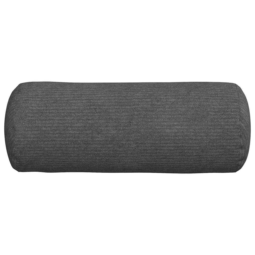 Bolsterpuder 2 pcs Mørkegrå Ø 15 x 40 cm Velourstof