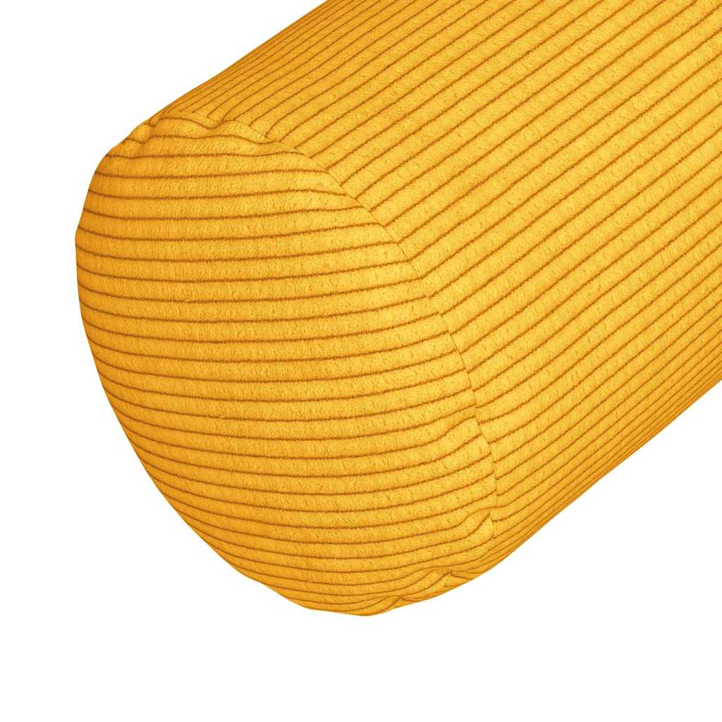 Bolsterpuder 2 pcs Lys Gul Ø 15 x 40 cm Velourstof
