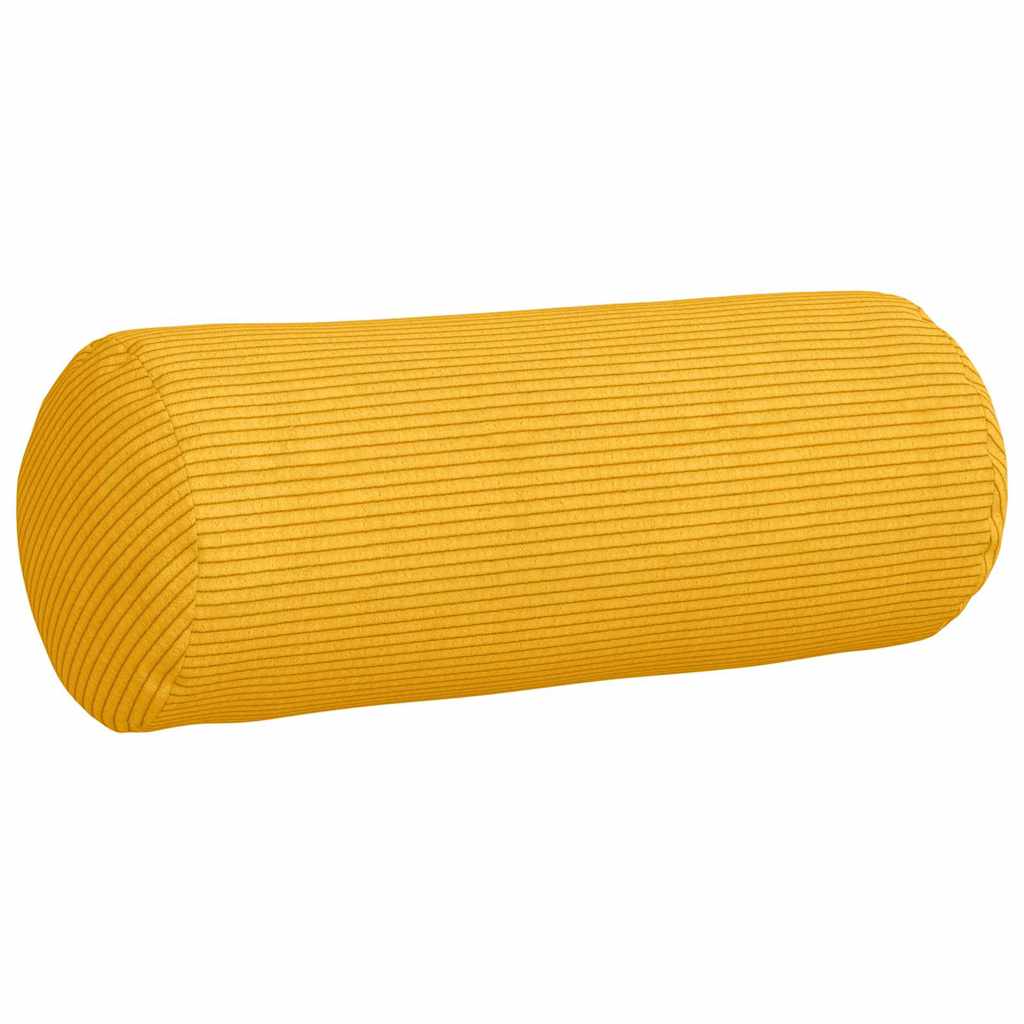 Bolsterpuder 2 pcs Lys Gul Ø 15 x 40 cm Velourstof