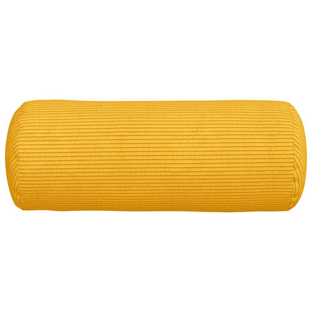 Bolsterpuder 2 pcs Lys Gul Ø 15 x 40 cm Velourstof