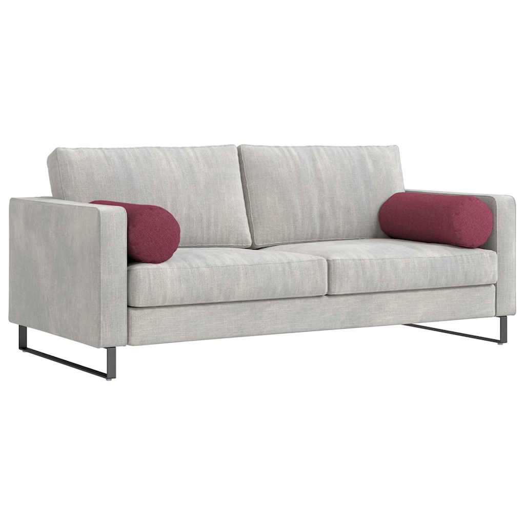 Bolsterpuder 2 stk. Stof Vinrød Ø 25 x 70 cm