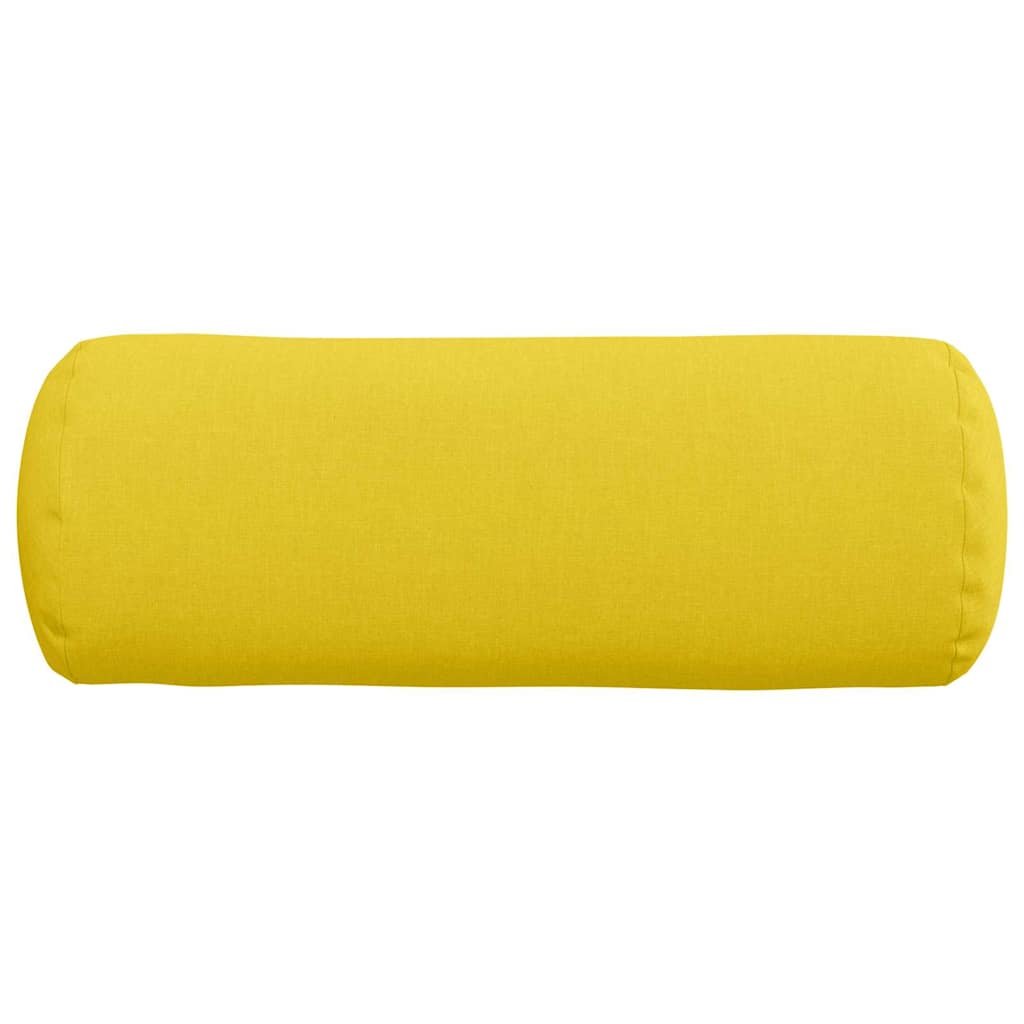 Bolsterpuder 2 stk. Stof Lys Gul Ø 25 x 70 cm