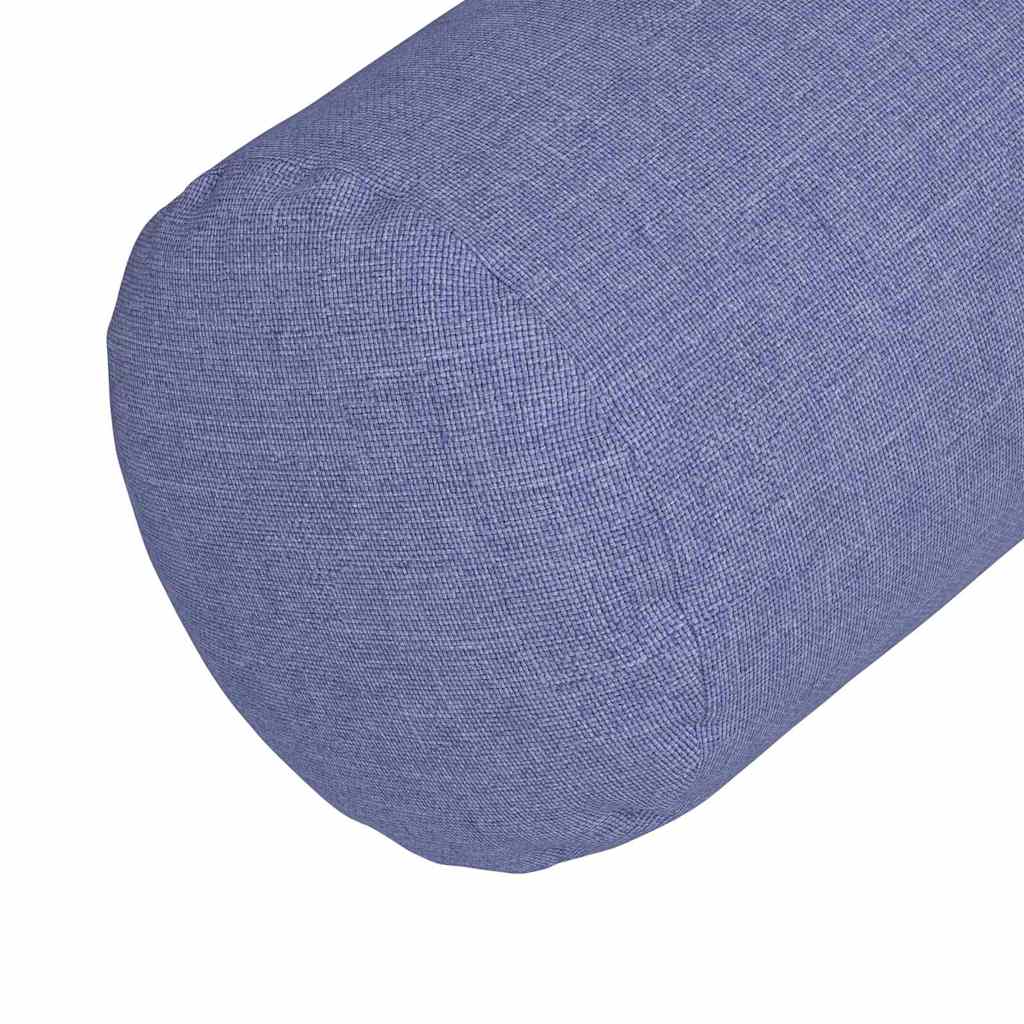 Bolsterpuder 2 stk. Stof Jeans blå Ø 25 x 70 cm