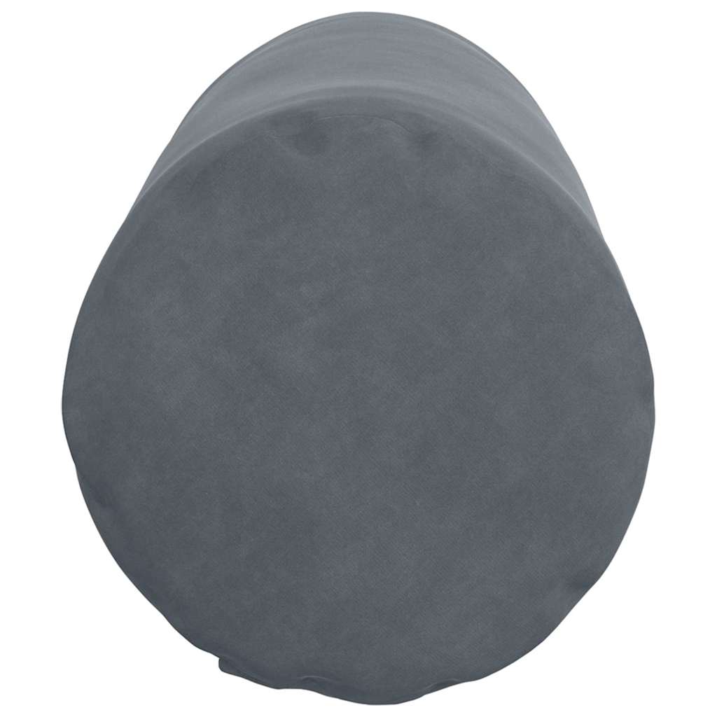Bolsterpuder 2 pcs Mørkegrå Ø 25 x 70 cm Velourstof