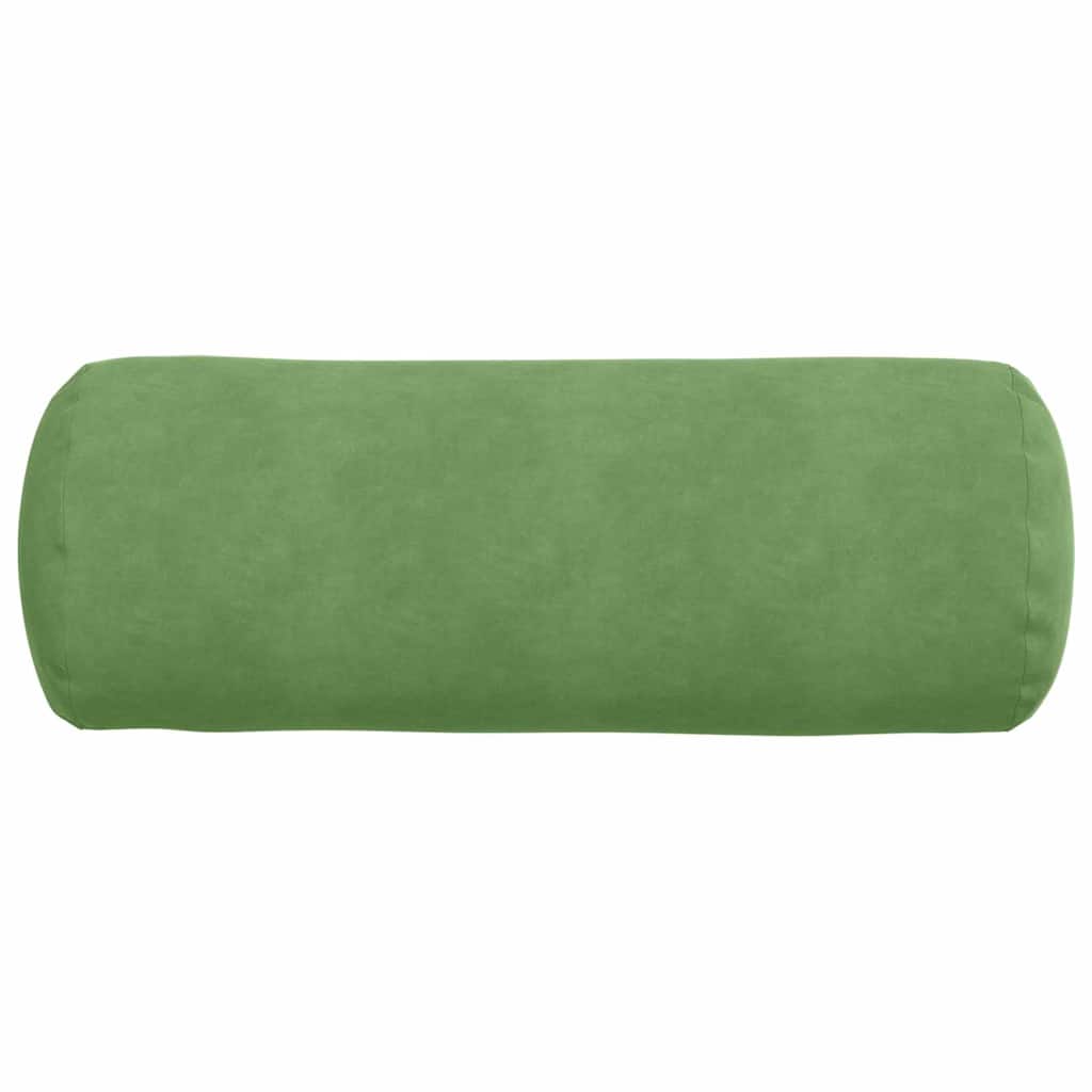 Bolsterpuder 2 pcs Lys grøn Ø 25 x 70 cm Velourstof