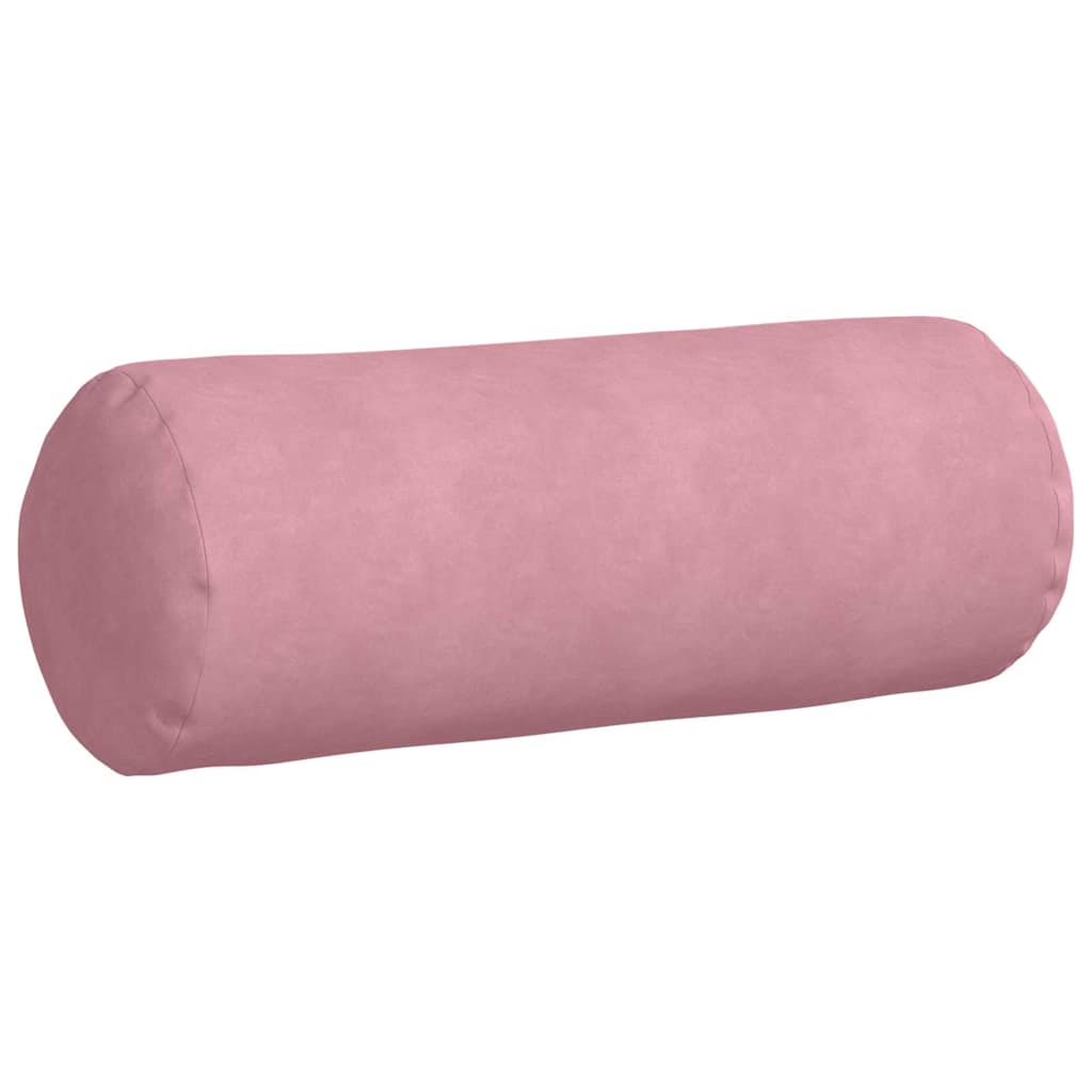 Bolsterpuder 2 pcs Lyserød Ø 25 x 70 cm Velourstof