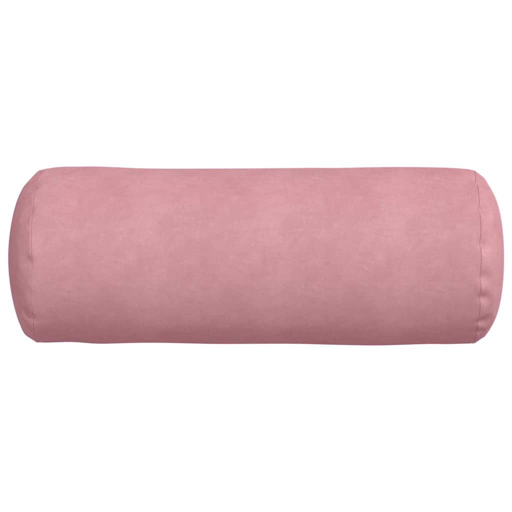 Bolsterpuder 2 pcs Lyserød Ø 25 x 70 cm Velourstof