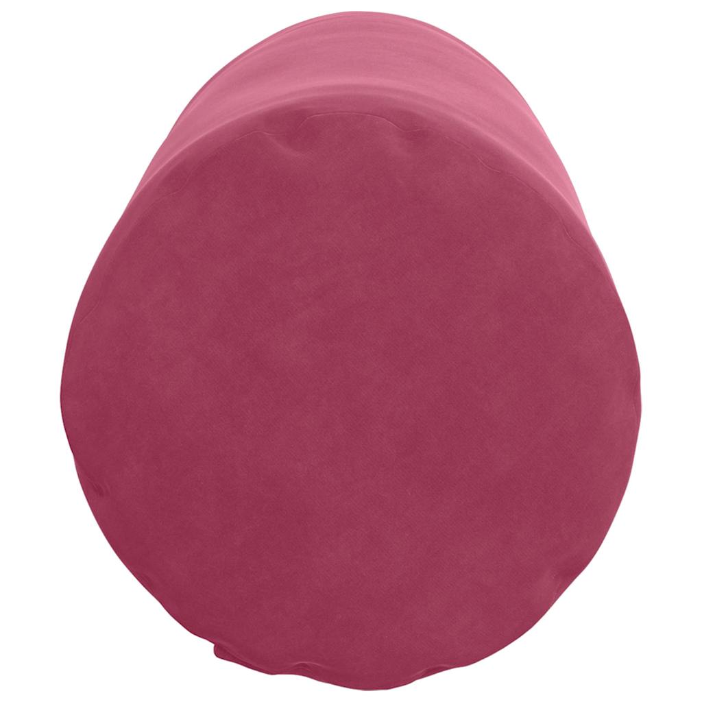 Bolsterpuder 2 pcs Vinrød Ø 25 x 70 cm Velourstof