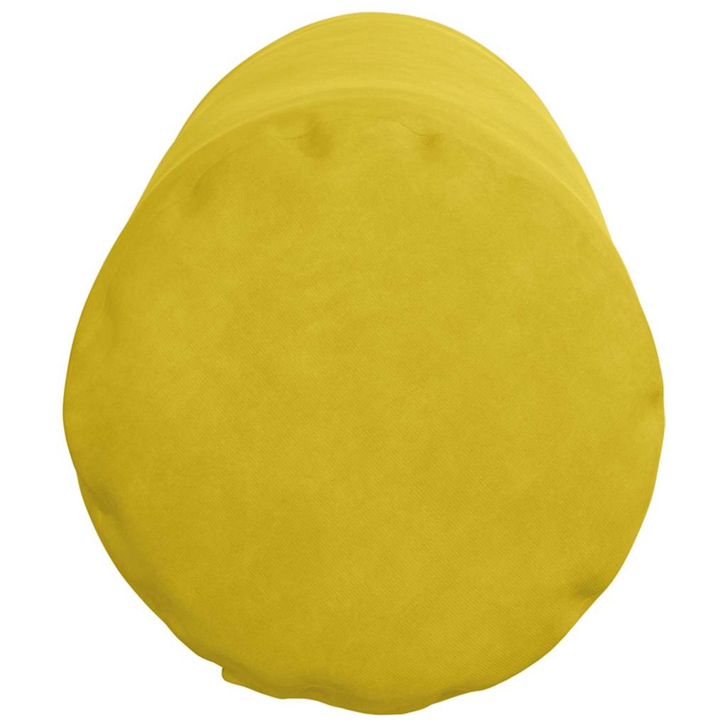 Bolsterpuder 2 pcs Gul Ø 25 x 70 cm Velourstof