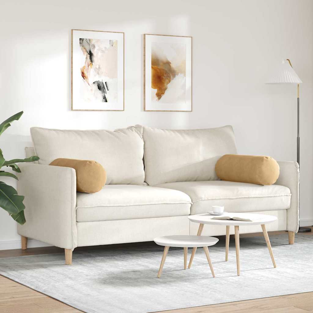 Bolsterpuder 2 pcs Brun Ø 25 x 70 cm Velourstof