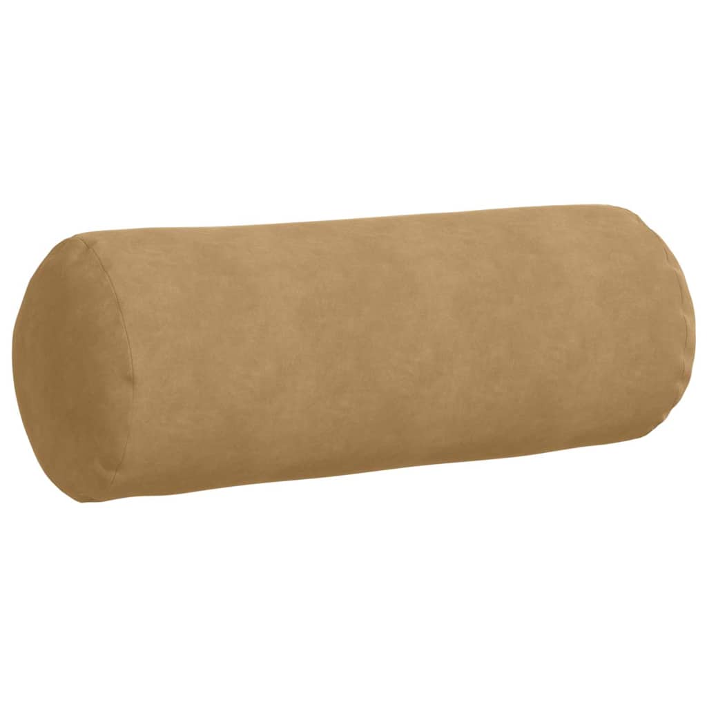 Bolsterpuder 2 pcs Brun Ø 25 x 70 cm Velourstof